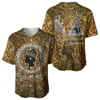 Queen Nzinga Baseball Jersey Cowrie Crown Silhouette Royal Power - Wonder Print Shop