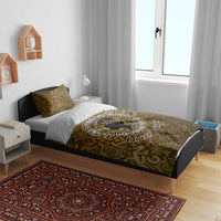Queen Nzinga Bedding Set Cowrie Crown Silhouette Royal Power - Wonder Print Shop