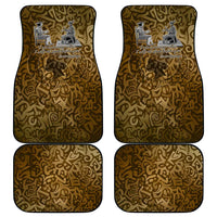 Queen Nzinga Car Mats Cowrie Crown Silhouette Royal Power - Wonder Print Shop