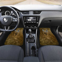 Queen Nzinga Car Mats Cowrie Crown Silhouette Royal Power - Wonder Print Shop