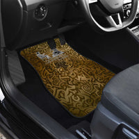 Queen Nzinga Car Mats Cowrie Crown Silhouette Royal Power - Wonder Print Shop