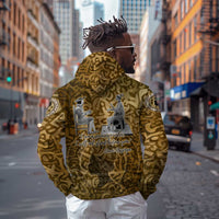 Queen Nzinga Hoodie Cowrie Crown Silhouette Royal Power - Wonder Print Shop