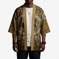 Queen Nzinga Kimono Cowrie Crown Silhouette Royal Power - Wonder Print Shop