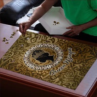 Queen Nzinga Puzzle Cowrie Crown Silhouette Royal Power - Wonder Print Shop