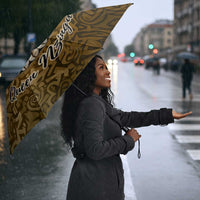 Queen Nzinga Umbrella Cowrie Crown Silhouette Royal Power - Wonder Print Shop