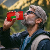 South Africa Wildlife 4 in 1 Can Cooler Tumbler Tribal Pattern with National Flag and Safari Silhouettes