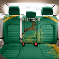 South Africa Springboks Back Car Seat Cover with Tribal Antelope Design and Floral Accents