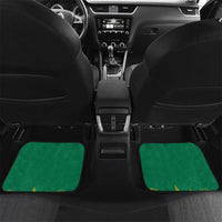 South Africa Springboks Car Mats with Tribal Antelope Design and Floral Accents