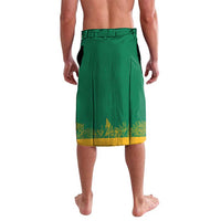 South Africa Springboks Lavalava with Tribal Antelope Design and Floral Accents
