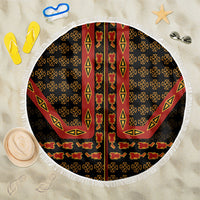 Cameroon Toghu Heritage Beach Blanket Traditional Bamenda Pattern In African