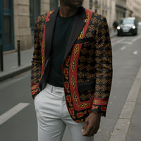 Cameroon Toghu Heritage Blazer Traditional Bamenda Pattern In African