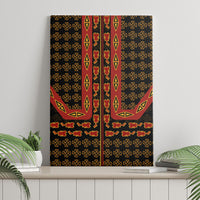 Cameroon Toghu Heritage Canvas Wall Art Traditional Bamenda Pattern In African