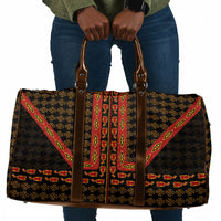 Cameroon Toghu Heritage Travel Bag Traditional Bamenda Pattern In African