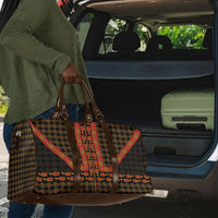 Cameroon Toghu Heritage Travel Bag Traditional Bamenda Pattern In African