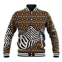 Cameroon Toghu Bamenda Baseball Jacket African Traditional Art