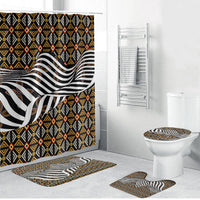 Cameroon Toghu Bamenda Bathroom Set African Traditional Art