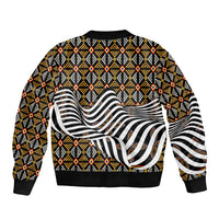Cameroon Toghu Bamenda Bomber Jacket African Traditional Art
