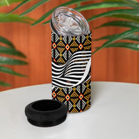 Cameroon Toghu Bamenda 4 in 1 Can Cooler Tumbler African Traditional Art