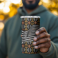 Cameroon Toghu Bamenda 4 in 1 Can Cooler Tumbler African Traditional Art