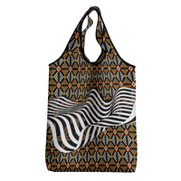 Cameroon Toghu Bamenda Grocery Bag African Traditional Art