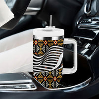 Cameroon Toghu Bamenda Tumbler With Handle African Traditional Art
