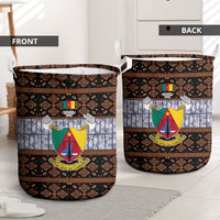 Cameroon Toghu Laundry Basket Flag Coat Of Arms - Traditional Bamenda Art