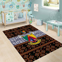 Cameroon Toghu Area Rug Flag Coat Of Arms - Traditional Bamenda Art