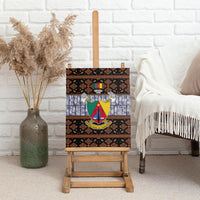 Cameroon Toghu Canvas Wall Art Flag Coat Of Arms - Traditional Bamenda Art