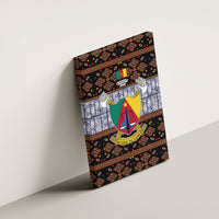 Cameroon Toghu Canvas Wall Art Flag Coat Of Arms - Traditional Bamenda Art