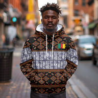 Cameroon Toghu Hoodie Flag Coat Of Arms - Traditional Bamenda Art
