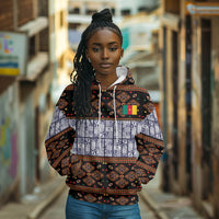 Cameroon Toghu Hoodie Flag Coat Of Arms - Traditional Bamenda Art