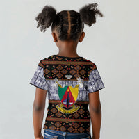 Cameroon Toghu Kid T shirt Flag Coat Of Arms - Traditional Bamenda Art