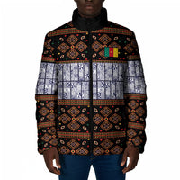 Cameroon Toghu Padded Jacket Flag Coat Of Arms - Traditional Bamenda Art