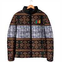 Cameroon Toghu Padded Jacket Flag Coat Of Arms - Traditional Bamenda Art