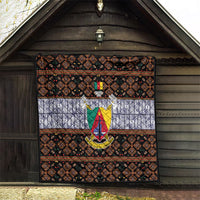 Cameroon Toghu Quilt Flag Coat Of Arms - Traditional Bamenda Art