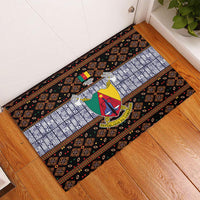 Cameroon Toghu Rubber Doormat Flag Coat Of Arms - Traditional Bamenda Art