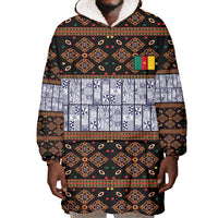 Cameroon Toghu Wearable Blanket Hoodie Flag Coat Of Arms - Traditional Bamenda Art