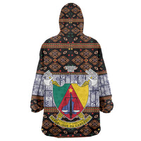 Cameroon Toghu Wearable Blanket Hoodie Flag Coat Of Arms - Traditional Bamenda Art