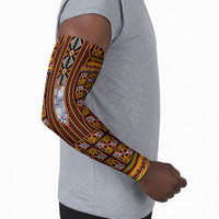 Cameroon Toghu Arm Sleeves Vibrant Bamenda Tribal - Authentic African Folk Art