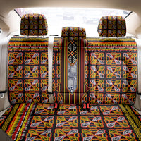 Cameroon Toghu Back Car Seat Cover Vibrant Bamenda Tribal - Authentic African Folk Art