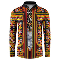 Cameroon Toghu Button Sweatshirt Vibrant Bamenda Tribal - Authentic African Folk Art
