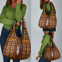 Cameroon Toghu Grocery Bag Vibrant Bamenda Tribal - Authentic African Folk Art