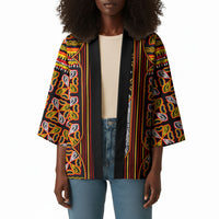 Cameroon Toghu Kimono Vibrant Bamenda Tribal - Authentic African Folk Art