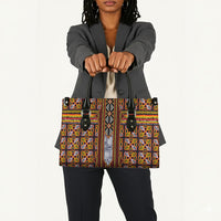 Cameroon Toghu Leather Bag Vibrant Bamenda Tribal - Authentic African Folk Art