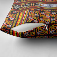 Cameroon Toghu Pillow Cover Vibrant Bamenda Tribal - Authentic African Folk Art
