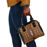 Cameroon Toghu Shoulder Handbag Vibrant Bamenda Tribal - Authentic African Folk Art