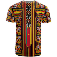 Cameroon Toghu T shirt Vibrant Bamenda Tribal - Authentic African Folk Art