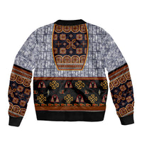 Cameroon Toghu Ethnic Heritage Bomber Jacket Traditional Bamenda Embroidery Style - African Tribal Motifs