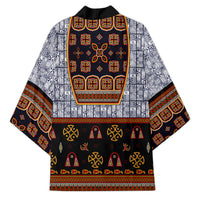 Cameroon Toghu Ethnic Heritage Kimono Traditional Bamenda Embroidery Style - African Tribal Motifs