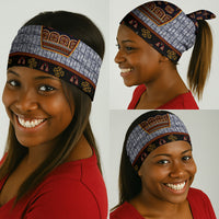 Cameroon Toghu Ethnic Heritage Neck Gaiter Traditional Bamenda Embroidery Style - African Tribal Motifs